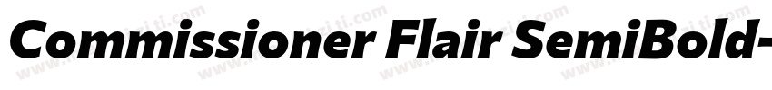 Commissioner Flair SemiBold字体转换